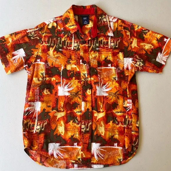 Gap boys multi color button up size S (6-7) - Picture 1 of 3